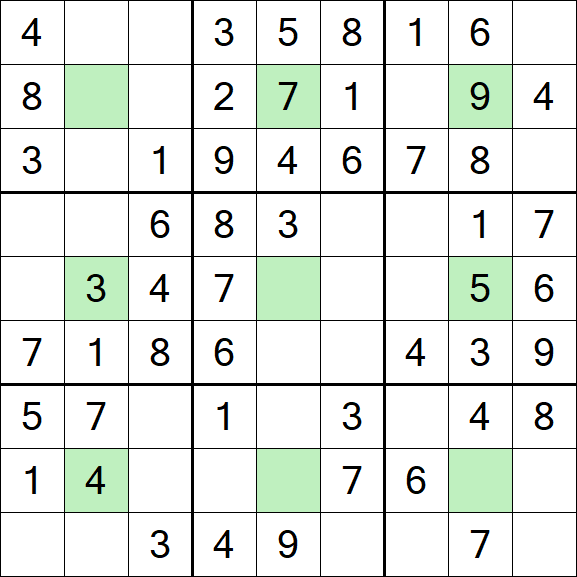 Center Dot Sudoku - Simple