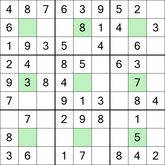 Center Dot Sudoku - Simple