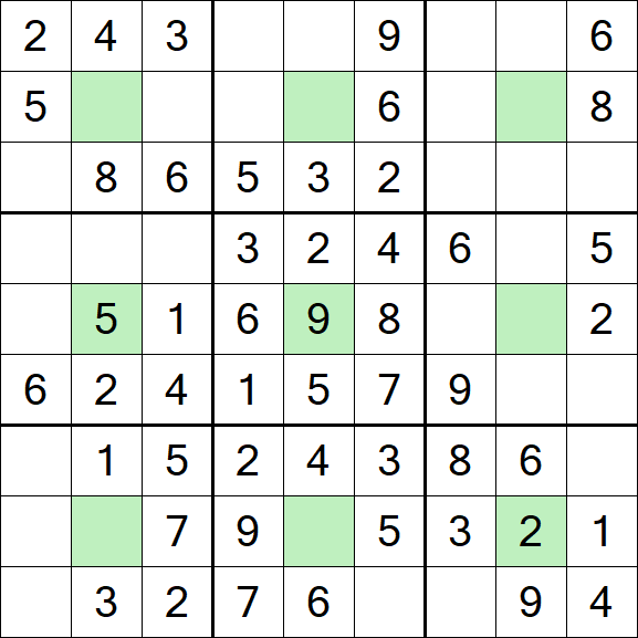 Center Dot Sudoku - Simple