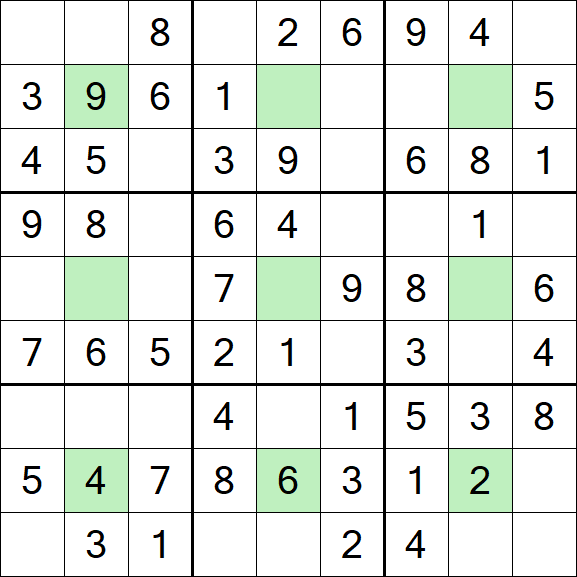Center Dot Sudoku - Easy