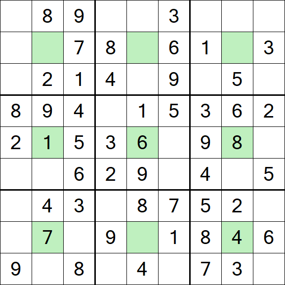 Center Dot Sudoku - Simple