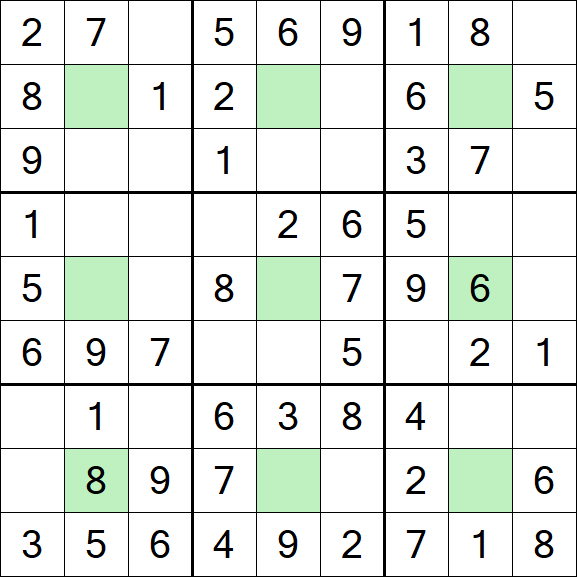 Center Dot Sudoku - Easy