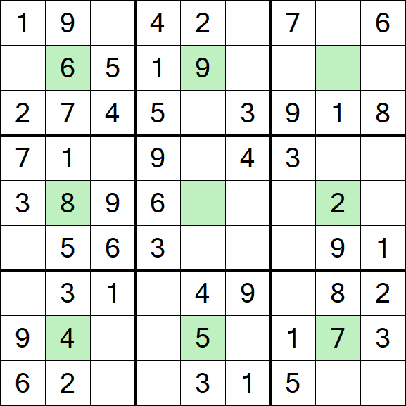 Center Dot Sudoku - Simple