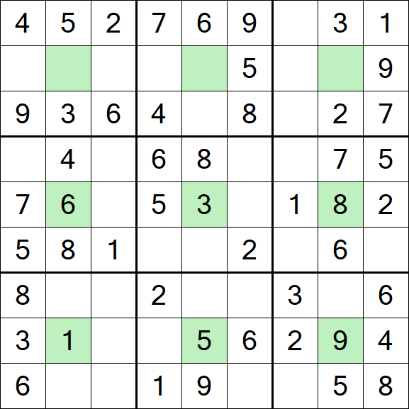 Center Dot Sudoku - Simple