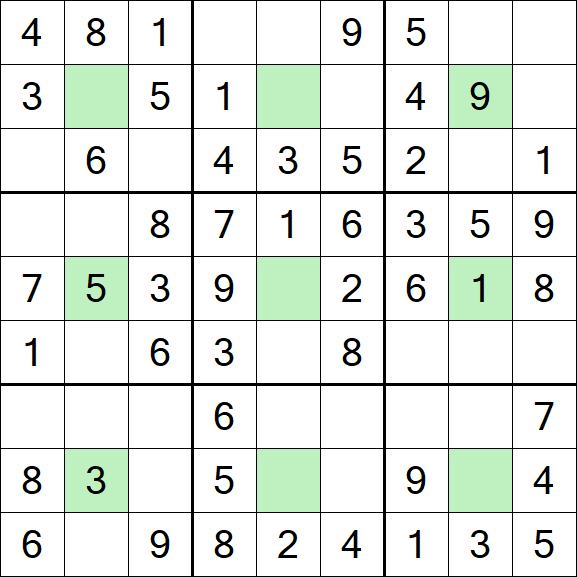 Center Dot Sudoku - Simple