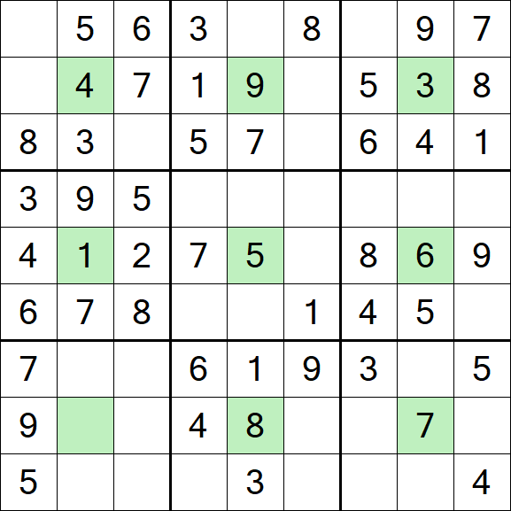 Center Dot Sudoku - Simple