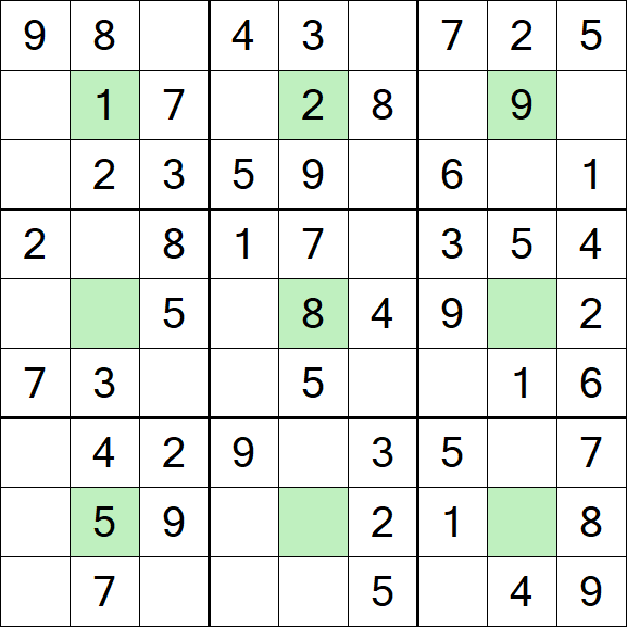 Center Dot Sudoku - Simple