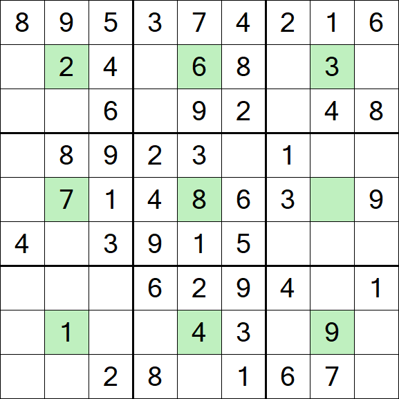 Center Dot Sudoku - Simple