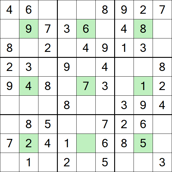 Center Dot Sudoku - Simple
