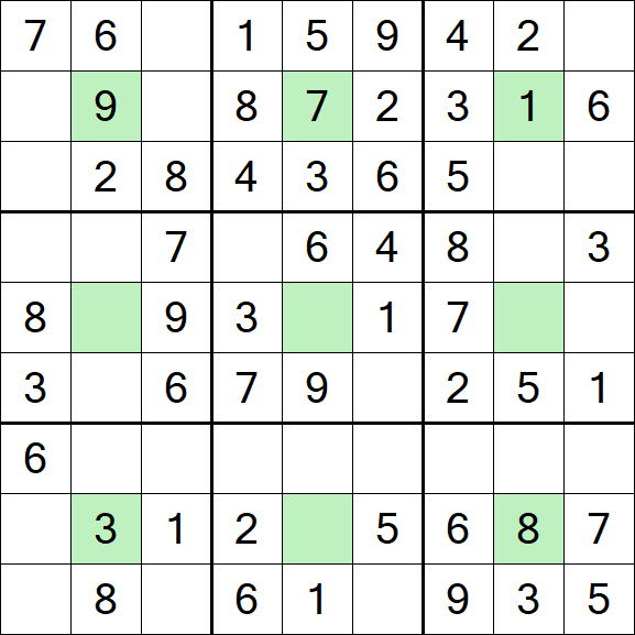 Center Dot Sudoku - Simple