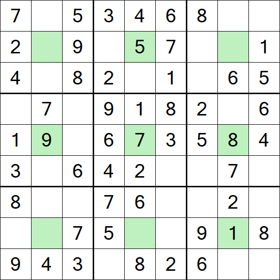 Center Dot Sudoku - Simple