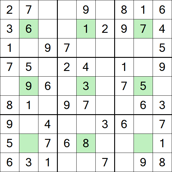 Center Dot Sudoku - Simple