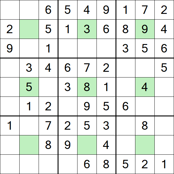 Center Dot Sudoku - Simple