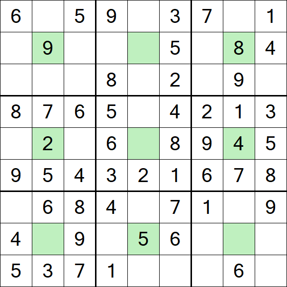 Center Dot Sudoku - Simple