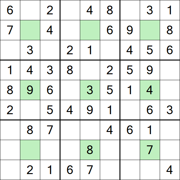 Center Dot Sudoku - Simple