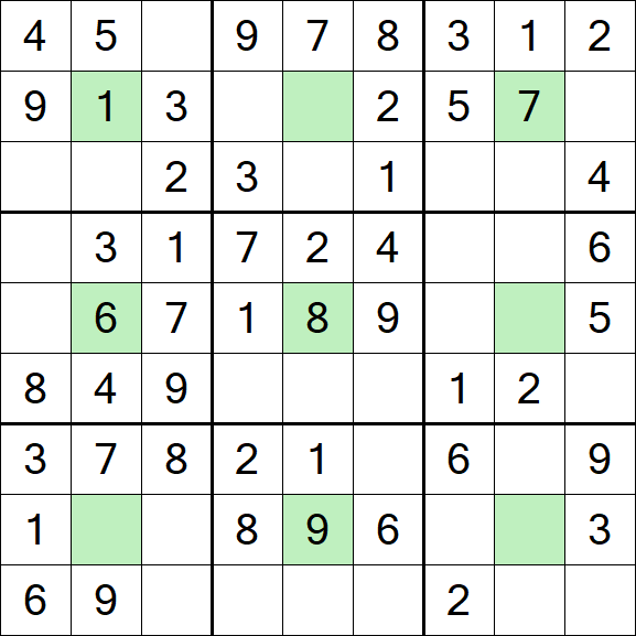 Center Dot Sudoku - Simple