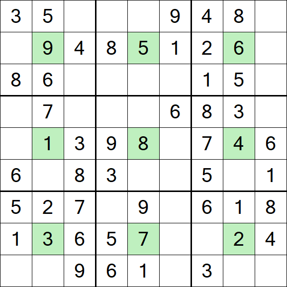 Center Dot Sudoku - Simple