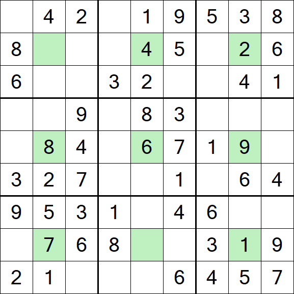 Center Dot Sudoku - Einfach