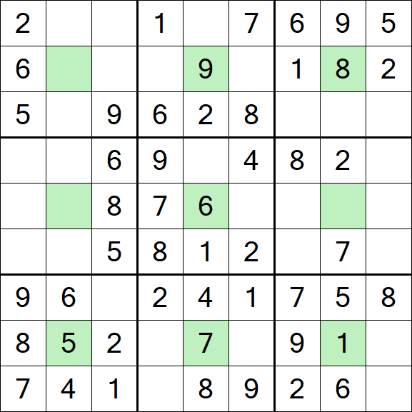 Center Dot Sudoku - Einfach