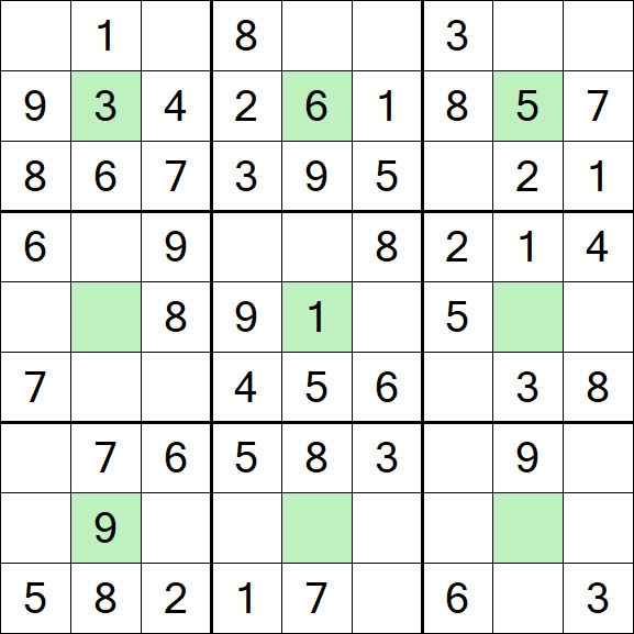 Center Dot Sudoku - Einfach