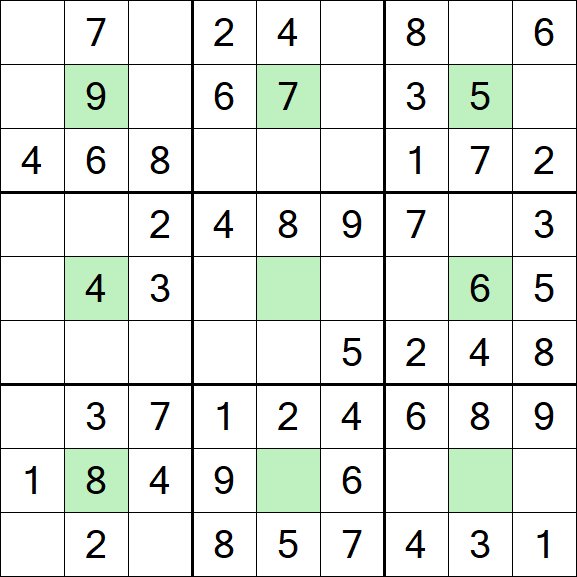 Center Dot Sudoku - Einfach