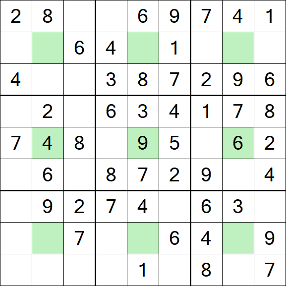 Center Dot Sudoku - Einfach