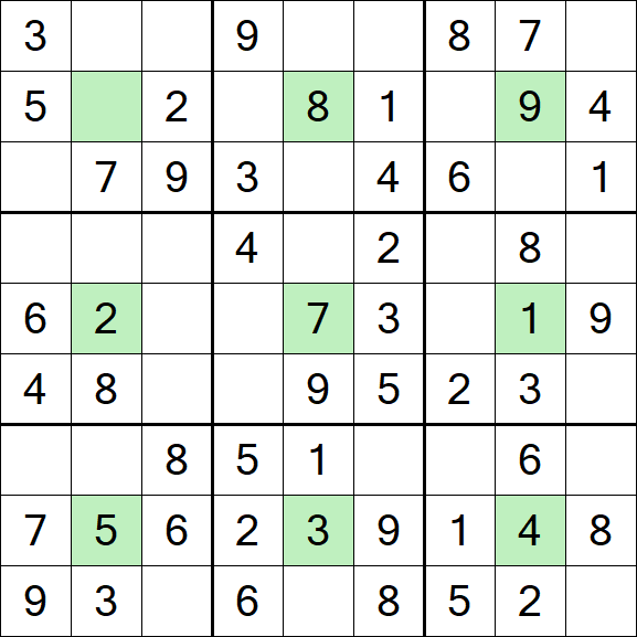 Center Dot Sudoku - Einfach
