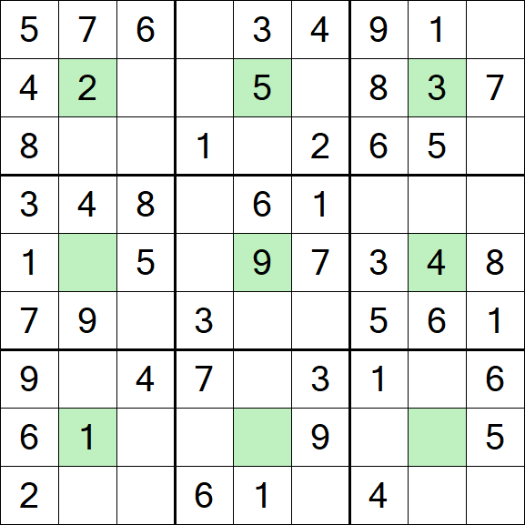 Center Dot Sudoku - Einfach