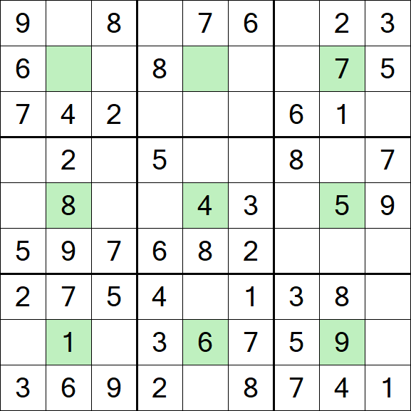 Center Dot Sudoku - Einfach