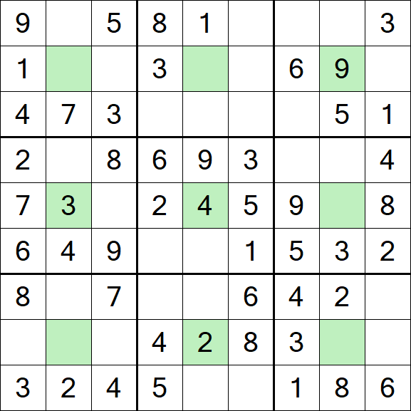Center Dot Sudoku - Einfach