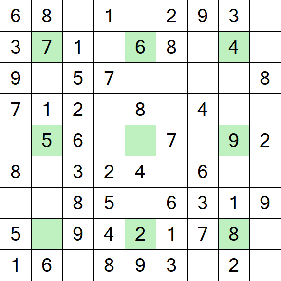 Center Dot Sudoku - Einfach