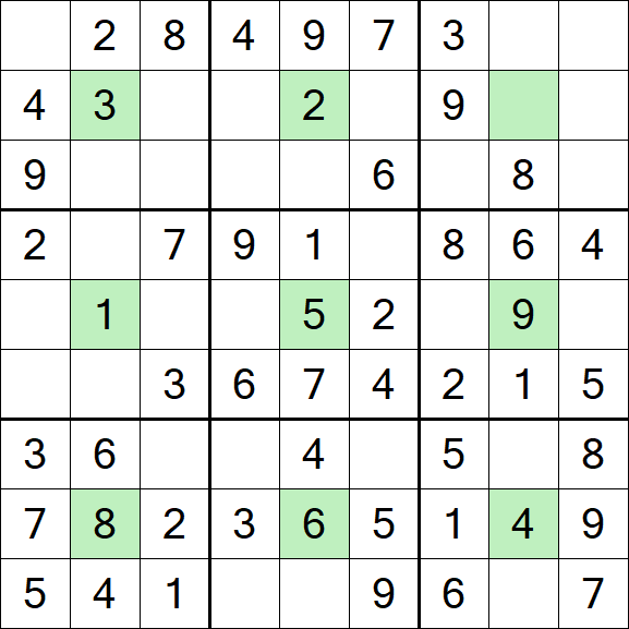 Center Dot Sudoku - Einfach