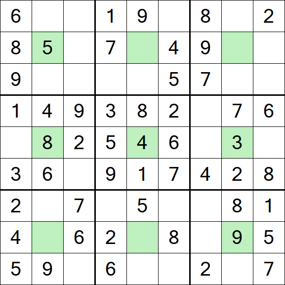 Center Dot Sudoku - Einfach