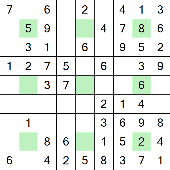 Center Dot Sudoku - Einfach