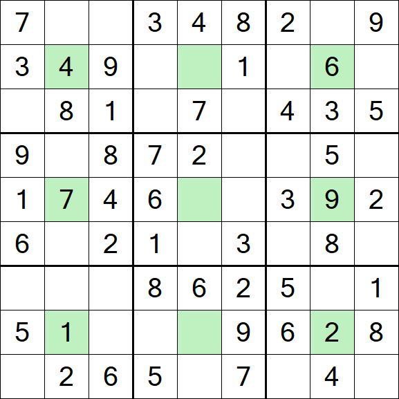 Center Dot Sudoku - Fácil