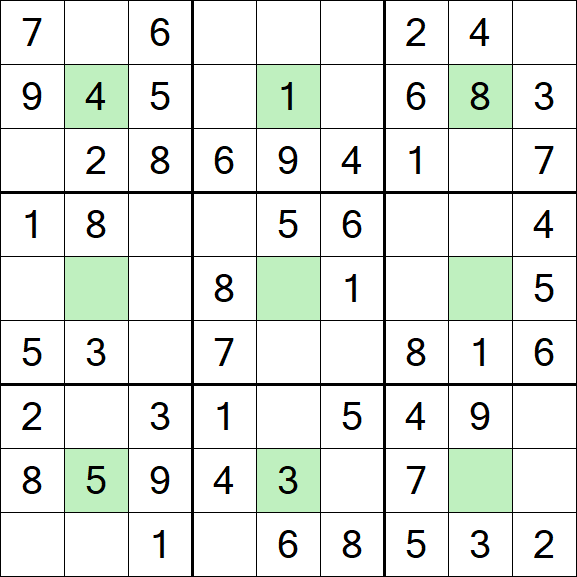 Center Dot Sudoku - Einfach