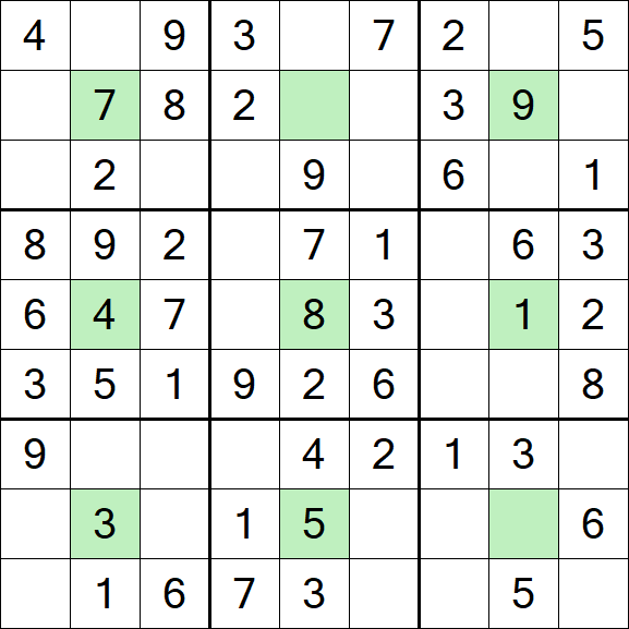 Center Dot Sudoku - Einfach