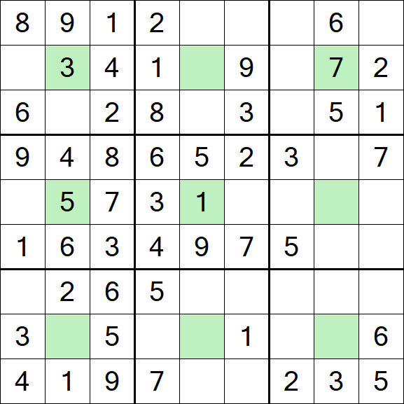 Center Dot Sudoku - Einfach