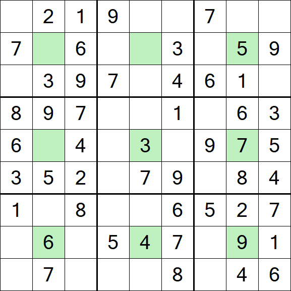 Center Dot Sudoku - Einfach