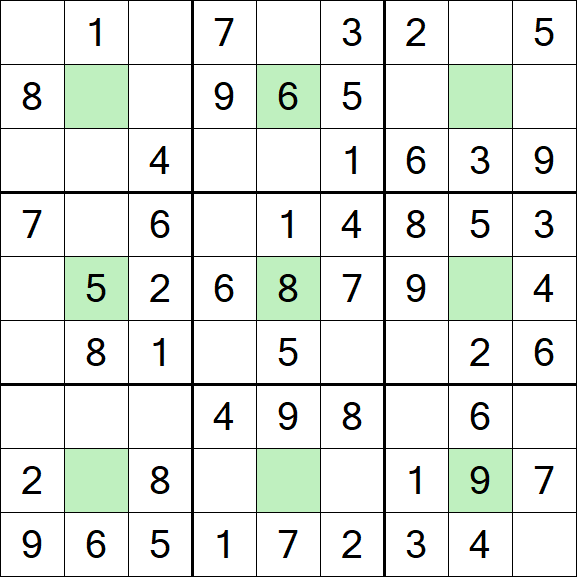 Center Dot Sudoku - Easy