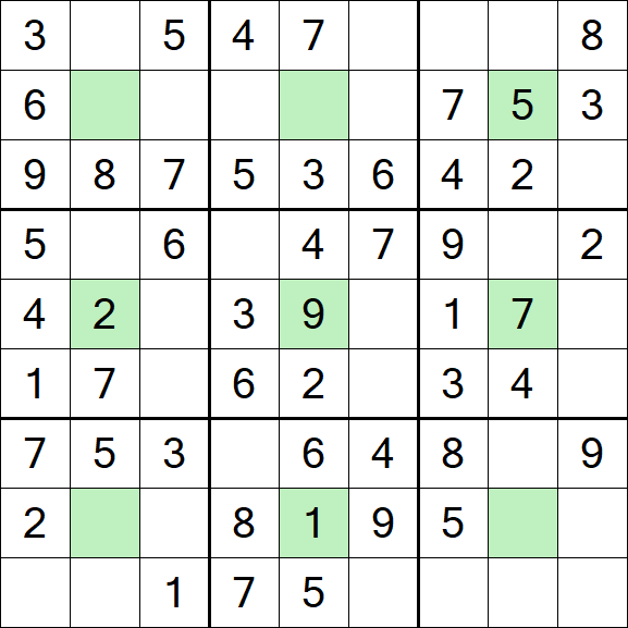 Center Dot Sudoku - Einfach