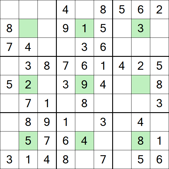 Center Dot Sudoku - Einfach