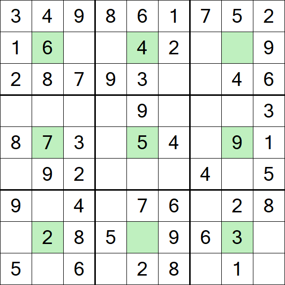 Center Dot Sudoku - Fácil