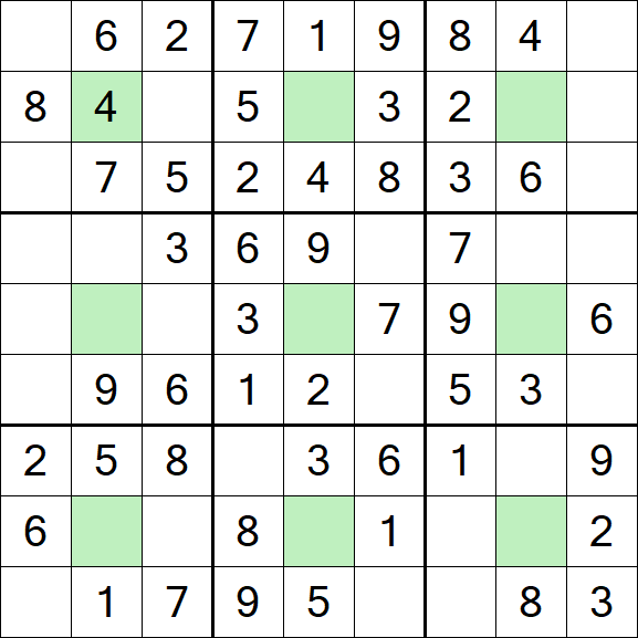Center Dot Sudoku - Easy