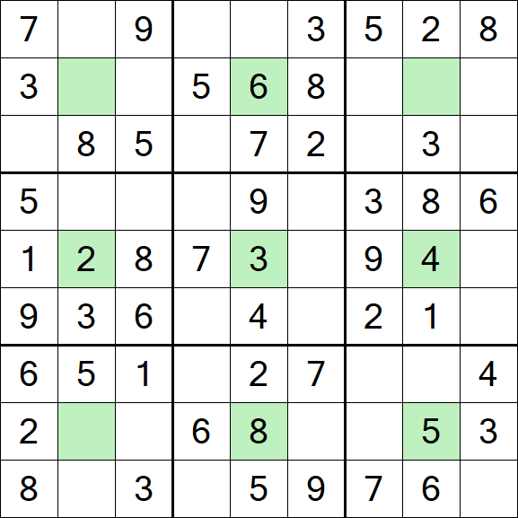 Center Dot Sudoku - Fácil
