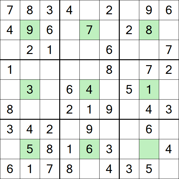 Center Dot Sudoku - Fácil