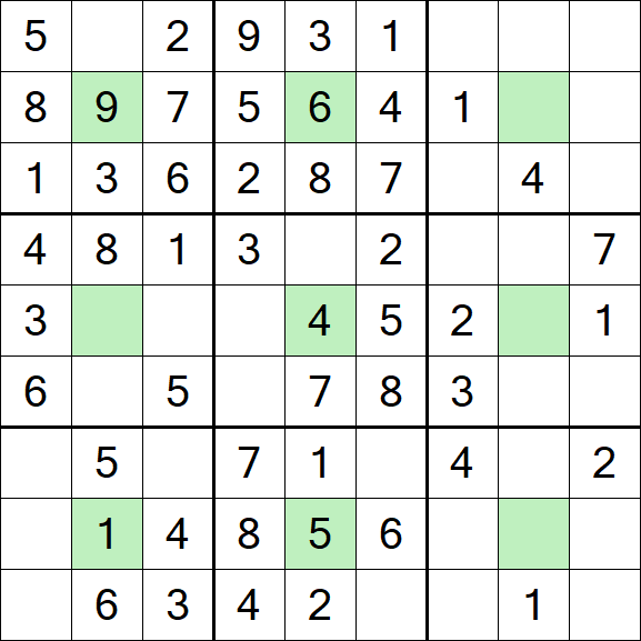 Center Dot Sudoku - Fácil