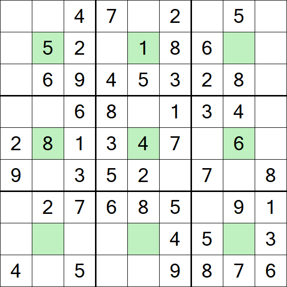 Center Dot Sudoku - Fácil