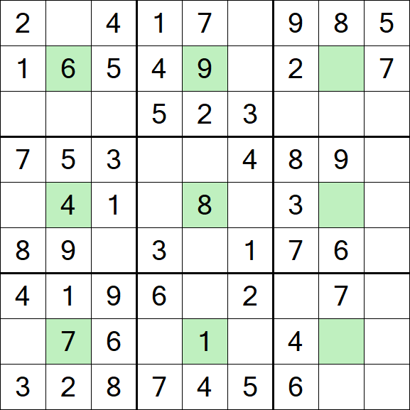 Center Dot Sudoku - Einfach