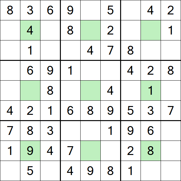 Center Dot Sudoku - Fácil